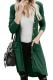 Asvivid Womens Open Front Long Cardigans Solid Button Down Knit Sweater Coat With Pocket