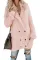 Asvivid Womens Winter Chunky Fuzzy Fleece Lapel Button Down Sweater Cardigans Outwear Coats With Pockets