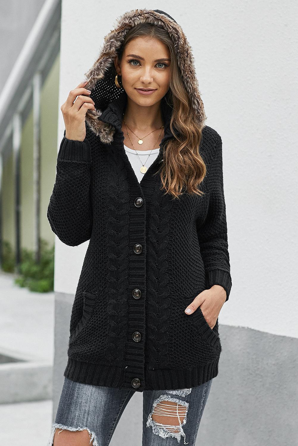 kit button front knit top