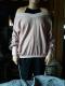 Asvivid Womens Color Block Off The Shoulder V Neck Pullover Sweater Fall Batwing Sleeve Waffle Knitted Sweaters Jumper Tops