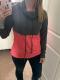 Asvivid Womens Cowl Neck Color Block Striped Tunic Sweatshirt Drawstring Pullover Tops with Pocket