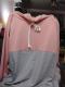 Asvivid Womens Cowl Neck Color Block Striped Tunic Sweatshirt Drawstring Pullover Tops with Pocket