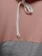 Asvivid Womens Cowl Neck Color Block Striped Tunic Sweatshirt Drawstring Pullover Tops with Pocket