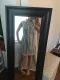 Asvivid Womens Casual Button Up Lapel V Neck Striped Printed Tie Waist Shirt Dress Sleeveless Midi Dress