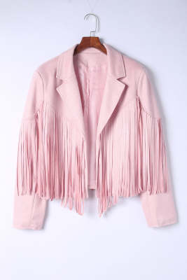 Fringe Plus Size Cropped Jacket PL851019-10