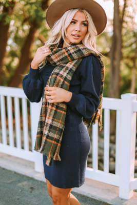 Winter Thick Large Plaid Scarf BH04083-9