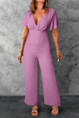 V Neck Sheath Elegant Work Jumpsuits LC6412072-10