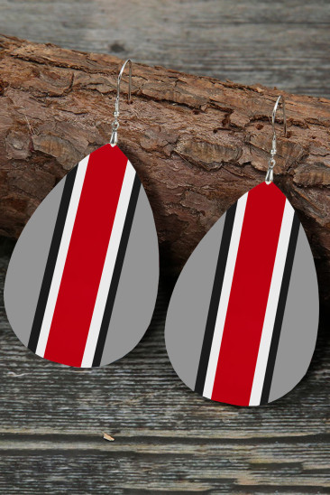 Striped Hook Earrings BH013527-1