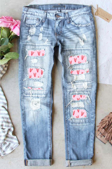 Love Ripped Jeans Sky Blue LC787872-104