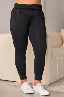 Plus Size High Waist Pocketed Skinny Pants PL771076-2