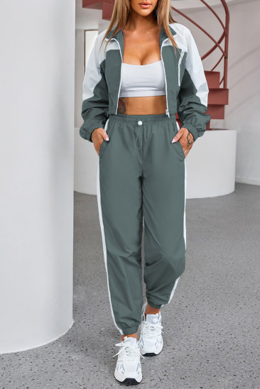 Solid Patchwork Drawstring Colorblock Oversized Active Casual Active Sets LC2611425-109