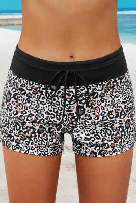 Floral Waistband Boy Shorts Swimsuit Bottom LC472054-20