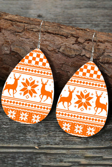 Christmas American Football Earrings BH013536-1