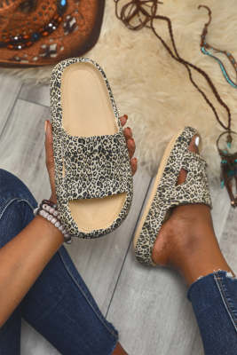 Leopard Soft Rubber Slippers BH02606-20