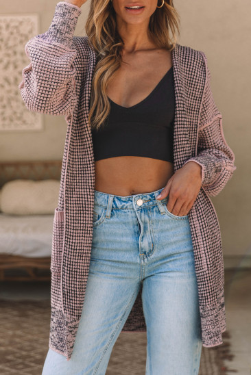 Hooded Shift Casual Cardigans LC2711118-10