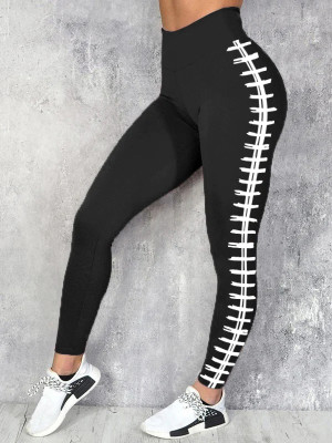 American Football Graphic Shift Casual Yoga Pants LC260308-P2
