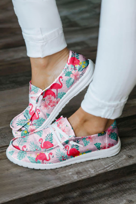 Summer Flamingo Floral Daily Flats BH022993-10