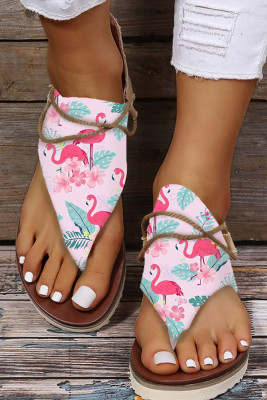 Flamingo Floral Daily Flip Flops Sandals BH022855-10