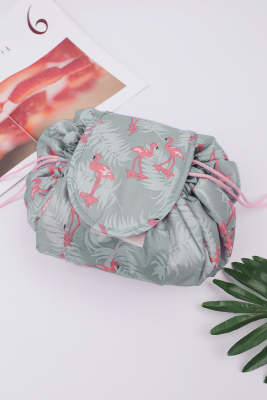 Flamingo Print Drawsting Beauty Bag BH062007-11