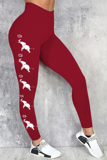 American Football Elephant Casual Yoga Pants Leggings LC260315-P3