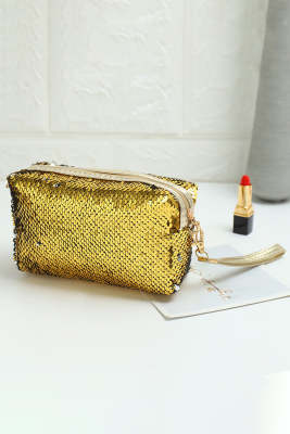 Discolor Gold Make up Bag Cosmetic Bag LC003576-12