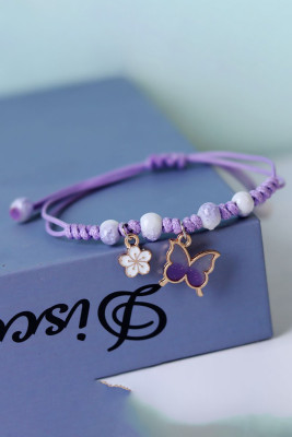 Purple Butterfly Bracelets BH012891-8