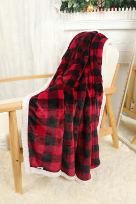 Bufflo Plaid Flannel Fleece Throw Blanket BH05360-3