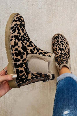 Casual Outdoor Boots Zip Up Fleece Linning Chelsea Boots BH02170-20