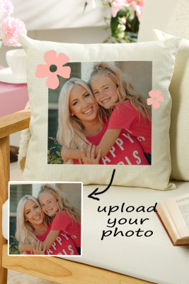 Custom Personalized Photo One-sided Printing Linen Throw Pillow Covers BH05357-15-T08