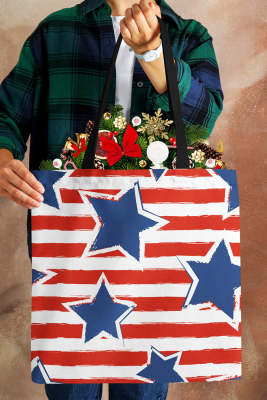 American Flag Reusable Multipurpose Canvas Bag BH03343-22