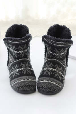 Christmas Winter Home Boots Thick Soled Cotton Shoes Boots BH021251-2