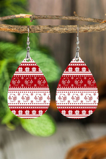 Christmas American Football Earrings BH013535-1