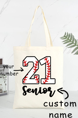 Custom Personalized Checkerboard Racing Car Shoulder Shopping Bag Canvas Bag LC18086-1-T05