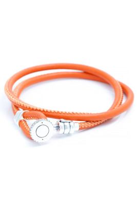 Adjustable Pull Black Leather Cord Bracelet BH012938-P14