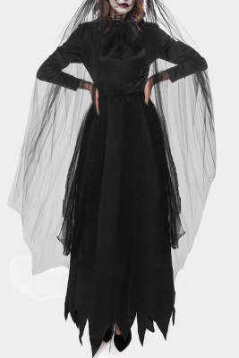 Witch Zombie Costume Vampire Bride Costume Dress Set LC6117993-P2