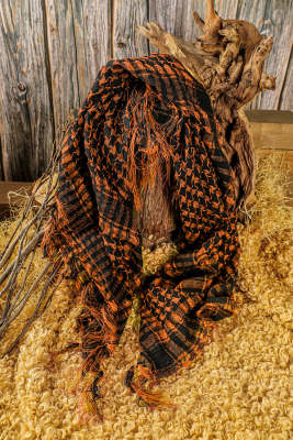 Houndstooth Fringed Scarf BH04079-14