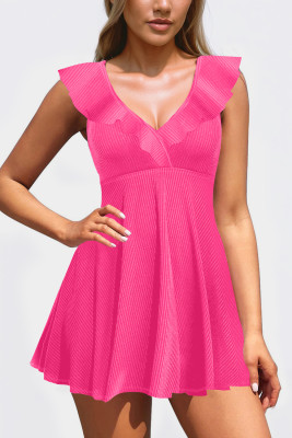 Rose Red One Pieces LC443745-P6
