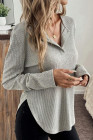 Gray  Long Sleeve T-Shirt