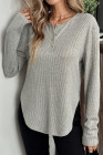 Gray  Long Sleeve T-Shirt