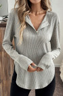 Gray  Long Sleeve T-Shirt