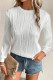 EVALESS Womens Tops Trendy Dressy Casual Long Sleeve Crewneck Basic T Shirts Solid Loose Textured Blouses Outfits