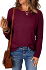 EVALESS Womens Sweaters Casual Long Sleeve Crewneck Cable Knit Lightweight Oversized Crochet Sweater Pullover Tops