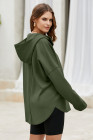 EVALESS Women's Oversized Hoodies Casual Long Sleeve Half Zipper Pocket Sweatshirt Pullover Tops