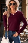 EVALESS Womens Sweaters Casual Long Sleeve Crewneck Cable Knit Lightweight Oversized Crochet Sweater Pullover Tops
