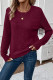 EVALESS Womens Sweaters Casual Long Sleeve Crewneck Cable Knit Lightweight Oversized Crochet Sweater Pullover Tops
