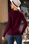 EVALESS Womens Sweaters Casual Long Sleeve Crewneck Cable Knit Lightweight Oversized Crochet Sweater Pullover Tops