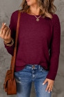 EVALESS Womens Sweaters Casual Long Sleeve Crewneck Cable Knit Lightweight Oversized Crochet Sweater Pullover Tops