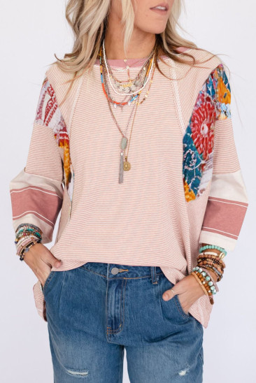 EVALESS women's spring and autumn loose casual ladies tops MNFW25127493-P1020