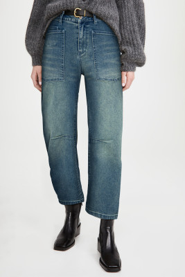 EVALESS Women‘s Baggy High Waisted Jeans Casual Wide Leg Boyfriend Stretchy Loose Fit Denim Zimbaplatinum Ankle Jeans Pants 2025 Fashion Womenswear Outfits MNFW7874985-P704