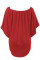 Multiple Dressing Layered Red Mini Poncho Dress